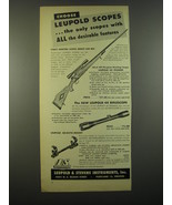 1951 Leupold Scopes and Mounts Advertisement - Choose Leupold scopes - £14.55 GBP