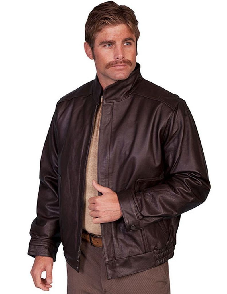 New Handmade Men's Zip Cinch Fashionable Leather Jacket 2019