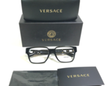 Versace Eyeglasses Frames MOD.3346 GB1 Polished Black Gold Square 55-16-140 - $126.01