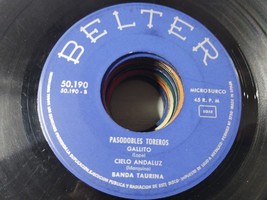 Pasodobles toreros 1958 - LP vinyl 7&quot; solo el single sin folder G-
show ... - $7.68