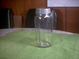Antique/Vtg S.W.&amp;Co. Glass Jar Sussman Wormser &amp; Co? 8 Sided Zinc Lid - £31.38 GBP