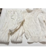 Vintage handmade Knit/Crochet Italian Baby Outfit 9 Months by Cofima 2 P... - $36.00