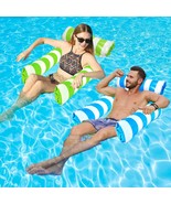 A 2-Piece Set Of Inflatable Pool Floats That Are 4-In-1 Pool Hammocks With - €34,98 EUR