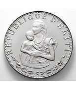 1973 Haití 50 Gourdes de Plata Prueba Moneda, Mujeres Y Niños Km 105 - €71,14 EUR