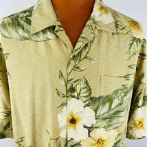 Jamaica Jaxx Aloha Hawaiian L Shirt Hibiscus Floral Leaves Tropical Coco Buttons - £31.89 GBP