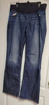 Gap Maternity Jeans Women&#39;s Size 31 Stretch Belly Blue Bootcut - £9.01 GBP