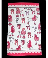 C-HOME Pink Groomed Diva Show Poodles Varied Bows Decorative Velour HAND... - $21.85 CAD