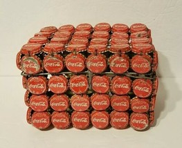 Vintage Coca-Cola Bottle Cap Wire Rectangular Storage or Display Box Bas... - $69.95