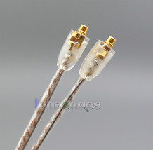 EachDIY Earphone Silver Plated OCC Mixed Foil PU Cable For Shure se215 se315 se4 - £17.99 GBP