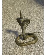 Vintage Brass Cobra Paper Spike Receipt Holder Snake Figurine Desk Acces... - €12,66 EUR