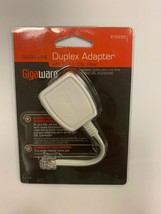 Gigaware 2790025 Single-Line Duplex Adapter with Built-In DSL Filter - £5.87 GBP