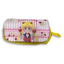 Sailor Moon Purse Case Bag Pencil Cosmetic 2 Zip Compartments - $25.69