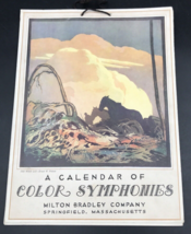 1930 Calendar of Color Symphonies Milton Bradley Ernest P Watson Prints ... - £29.62 GBP