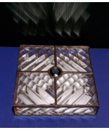 FRANK LLOYD WRIGHT PRISM PRISMATIC GLASS - JEWELRY BOX, CANDY DISH - €300,42 EUR