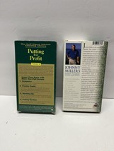 Golf VHS Lot - Johnny Miller’s Golf Clinic, Golf Digest Putting For Profit - £7.75 GBP