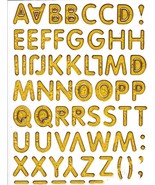 ABC Letter School Craft Sticker Decal Size 13x10cm/5x4inch Glitter Metal... - $4.78 CAD