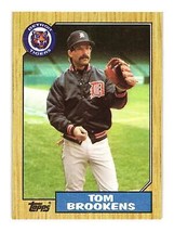 1987 Topps #713 Tom Brookens Detroit Tigers - £2.36 GBP