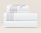 Ralph Lauren Organic Handkerchief Embroidered King pillowcases 624TC Gra... - £70.11 GBP