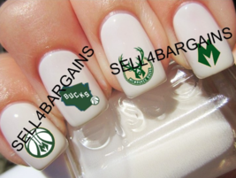 Nba Milwaukee Bucks Basketball LOGOS》4 Different Designs Nail Art Decals Tattoo - £15.17 GBP