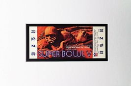 Super Bowl V Replica Ticket Matted and Ready to Frame - £14.99 GBP