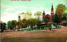 Central Park Bangor Maine ME 1910s UNP DB Postcard - £4.65 GBP