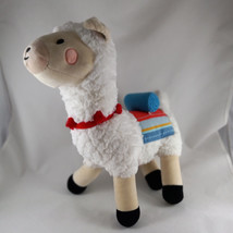 FAO Schwarz Llama Alpaca Plush Stuffed Animal LED Lights Up with Sound 14&quot; X 12&quot; - £15.81 GBP