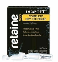 OCuSOFT Retaine MGD Complete Dry Eye Relief  Eye Drops 30 Count Box Exp-... - $450.17 MXN