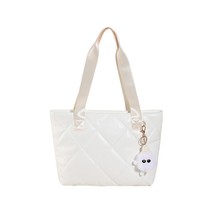 Causal Tote Bags for Women Quilted Handbags Cloud Padded  Bags Waterproof Nylon  - £50.64 GBP