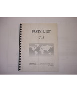 Leadwell T-5 Parts List Manual - £14.93 GBP