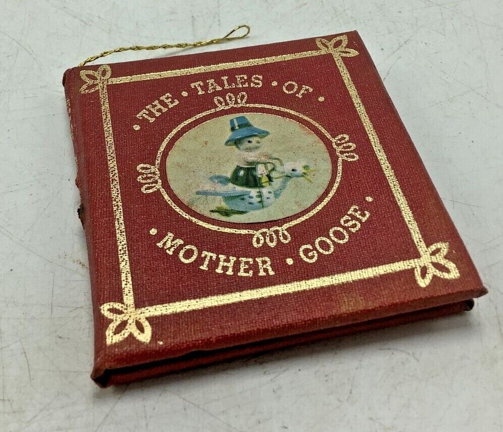 Primary image for Vintage 1977 Kurt S Adler The Tales Of Mother Goose Mini Book Ornament