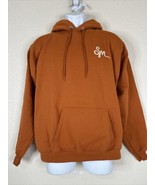 Summer Moon Coffee Cowboy Orange Hooded Sweatshirt Hanes Men Size Medium - £13.36 GBP