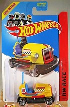 2014 Hot Wheels #166 HW Racing-Track Aces BUMP AROUND Yellow Variation w/5 Spoke - £5.56 GBP