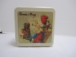 Fannie May Christmas Santa Collectible tin Old Fashioned Vintage Picture - $18.94