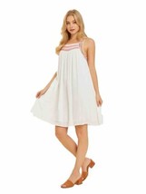 Heyson Dress Womens Large Smocked Embroidered Gauze Sleeveless Boho Sund... - $24.38