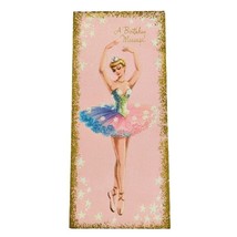 Unused 1950s Ballerina Birthday Card Ballet Sunshine Card Scrapbooking V... - $8.69