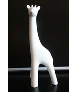 Old Vintage Naaman Israel White Cast Porcelain Large Giraffe Statue Figu... - $729.28 MXN