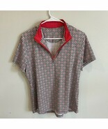 TAIL White Label Printed Polo Golf Tennis Pickleball Size L Red White Gr... - $420.89 MXN