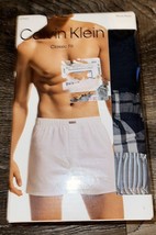 Calvin Klein ~ 3-Pair Mens Woven Boxers Underwear Cotton Blend ~ 2XL (44-46) - £22.83 GBP