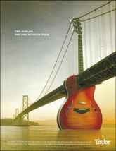 The Taylor T5 Pro electric guitar 2008 ad 8 X 11 bridge advertisement print - $4.23