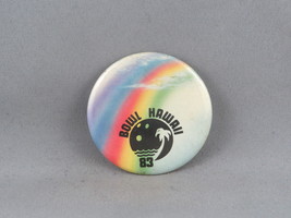 Vintage Bowling Pin - Bowl Hawaii 1983 - Celluloid Pin - £11.79 GBP