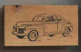1948 Mercury Car auto automobile vintage rubber stamp - $9.95