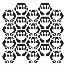 Crafter&#39;s Workshop Template 6&quot;X6&quot; Tulip Hexagons - $9.88