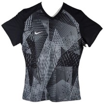 Black and Gray Nike Dri Fit Shirt Womens Size Medium Athletic Sports Top... - $29.76