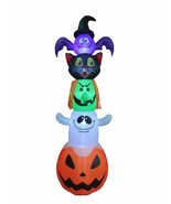 8 Foot Halloween Inflatable Bat Cat Witch Ghost Pumpkin Blow up Yard Dec... - £51.66 GBP