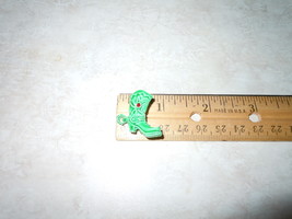 Vintage1&quot;Green Enamel Cowboy Boot w Spur Brooch, Pin with Red Stone. Cut... - $7.95