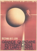 Grande Quinzaine Internationale de Lawn Tennis 1932 - Cassandre (Art Dec... - £25.83 GBP