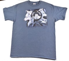 Vintage Wolf Gate Reno Bergsma Graphic Gray Mens T Shirt Size XL - £23.25 GBP