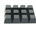 3/4&quot; x 9/16&quot; Tall HD Rubber Feet Tapered Hex Shaped 3M Adhesive Backing - $10.66+