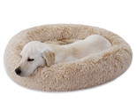 Pet Dog Bed Diameter 30 Inch Shaggy Fluffy Donut Cuddler Cushion Non-Sli... - $54.99