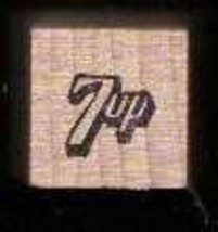7 Up vintage logo rubber stamp soda - £7.06 GBP